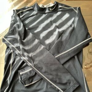Nike Black Long Sleeve Hyper Warm Shirt: